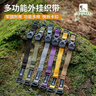 HIKEMAN憨客户外登山包扩展绳背包外挂战术绑带可调节捆扎带快拆固定绳扣 2根装【黑色】可调节快插 实拍图