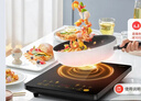 美的（Midea）[升级款]电磁炉电陶炉家用 2200W大功率新型电磁灶火锅炉 一体面板炒菜烹饪一套带锅配锅 WH2202S 实拍图
