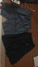未盟冰丝薄款夏季短裤男士外穿弹力休闲5分裤速干运动健身直筒中裤子 【2件装】黑色+深灰 2XL【建议130-145斤】 实拍图