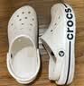 卡骆驰（CROCS）贝雅卡骆班洞洞鞋轻便耐磨一脚蹬休闲鞋女鞋时尚沙滩鞋|205089 白/深蓝-126 43 (270mm) 实拍图