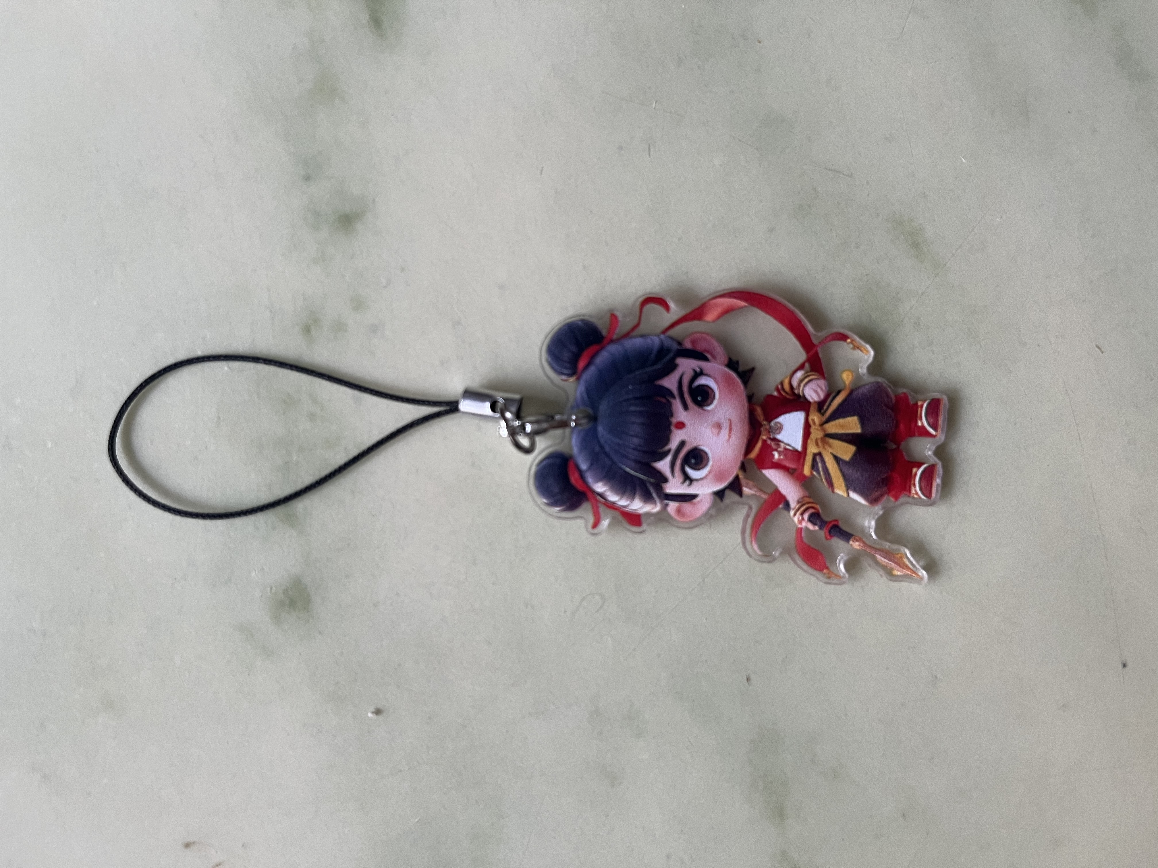 藕饼cp挂件哪吒2魔童闹海卡通动漫高颜值手机链哪吒教丙书包挂饰 红色哪吒 实拍图