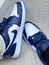 耐克NIKE男子运动鞋AIR JORDAN 1 LOW篮球鞋553558-404蓝/藏青44.5 实拍图