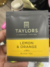 TAYLORS OF HARROGATE 英国Taylors茶 皇家泰勒茶 柠檬橘香红茶 桔子味进口茶包 100包（到28年2月） 实拍图