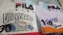 FILA X UNDERBOBO联名儿童短袖T恤2026夏季新款男女童休闲上衣 靓丽紫-PU 120 实拍图