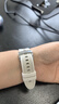 兵宏适用华为手表watch5表带42mm女款专用弧形真皮硅胶复合表带华为watch5手表表带女士款夏季透气 按压扣【真皮+硅胶复合表带】金星白 watch5-42mm表盘专用 实拍图