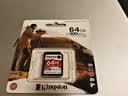 金士顿（Kingston）64GB SD存储卡 U3 V90 8K 相机内存卡 高速sd卡大卡 读速300MB/s 写速260MB/s 实拍图