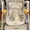 babycare宝宝餐椅6个月以上吃饭可折叠儿童座椅可移动婴儿成长椅 贝壳白 实拍图