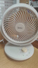 美的（Midea）【小型风扇】轻音台式桌面空气循环扇家用柔风电风扇宿舍办公迷你台扇落地扇空调伴侣 GAF18AD 实拍图