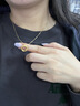 中国黄金（CHINA GOLD）黄金吊坠女足金莫比乌斯环项链生日礼物送女友老婆母亲爱人 【今/次日达】足金吊坠+S925链 实拍图