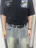 七匹狼男士皮带真牛皮2026新款针扣式腰带男牛仔裤带父亲节礼物送爸爸 黑色 实拍图