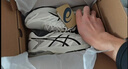 亚瑟士ASICS男鞋网面跑步鞋缓震跑鞋透气舒适运动鞋 GEL-FLUX 4 白色/棕色 42.5 实拍图