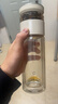京东京造 玻璃杯 全能茶水分离杯 泡茶杯双层泡茶分离杯子男士月光银330ml 实拍图