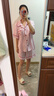 野兽派家居（tbh）三丽鸥Hello Kitty天丝棉家居服套装四季可外穿条纹软棉棉睡衣女 天丝棉短款家居服套装 粉红条纹 M 实拍图