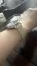 watchbond适用华为gt7/gt5/gt6表带女款41mm表带华为手表gt4/gt5pro女生18mm小蛮腰真皮四叶草磁吸扣gt3腕带 小蛮腰真皮-四叶草磁吸扣-米白-浅金白花 【41/42表盘 实拍图
