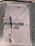 罗蒙（ROMON）纯色商务职业正装男士白衬衫工装外套长袖衬衣男CS108白色2XL 实拍图