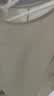 德玛纳（dme）衬衫桑蚕丝圆领短袖T恤衬衣轻薄休闲真丝女上装 灰绿 M 实拍图