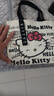 HelloKitty帆布包大容量通勤包包手提包时尚背包可爱百搭单肩包 黑色KT【带飘带】 实拍图