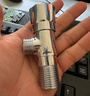 九牧（JOMOO）洗衣机角阀龙头水嘴不锈钢4分卡扣螺纹接口银色74112-784/1C-1 实拍图