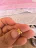 菜百首饰 黄金耳饰 足金蝴蝶结女款百搭耳饰 计价 约1.45克 实拍图