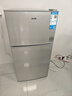 奥克斯小冰箱家用小型迷你冷藏冷冻两用出租房宿舍用节能省电寝室办公室电冰箱 【净化去味】176银色【高效保鲜 铜管速冷】56L 实拍图