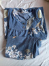 古今（GUJIN）轻薄棉绸睡衣女夏季妈妈中老年家居服宽松大码可外穿睡裤套装3XL 实拍图
