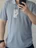 京东京造夏季运动短袖男士t恤polo衫男跑步健身户外速干衣服 灰蓝色 3.0 L 实拍图