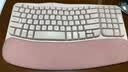 罗技（Logitech）Wave Combo 无线人体工学键鼠套装 垂直鼠标 无线蓝牙鼠标 办公键盘 无线键盘 蓝牙键盘 粉色 实拍图