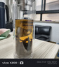 富光尊爵玻璃杯 男女士双层水杯 高硼硅玻璃 304茶隔杯子泡茶杯400ml 实拍图