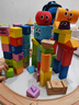 Hape(德国)婴幼儿启蒙益智玩具 奇趣创意几何拼搭软胶大颗粒积木E9859 实拍图
