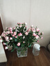 京东鲜花 水晶玻璃花瓶 轻奢高档客厅餐桌鲜花玫瑰透明插花水养水培ins风 实拍图