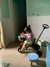 启智龙儿童三轮车脚踏车宝宝幼儿童车1-6岁小孩三轮车遛溜娃轻便手推车 发泡胎+手推杆+双刹车 红色 实拍图