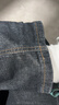 真维斯（Jeanswest）牛仔裤男士2026春夏修身小脚长裤潮流潮牌商务直筒长裤男黑色32 实拍图