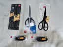 得力（deli）210mm办公生活家用剪刀 大号剪子手工剪纸刀 办公用品 黑色6010 实拍图