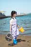 臻佑（Grsaed）赶海连体裤儿童下水裤捉鱼玩水涉水服水裤水鞋一体玩沙水裤黄28码 实拍图