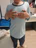 猫人儿童睡衣薄款男童短袖套装夏季莫代尔中大童家居服 蔚蓝  130  实拍图