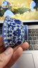 京东京造 青花缠枝莲压手杯 茶杯陶瓷功夫茶具压手杯主人杯礼盒120ml 实拍图
