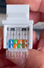 毕亚兹 六类网络模块 CAT6千兆免打模块 RJ45水晶头母座网线口电脑插座免打线钳刀90°兼容86型面板5个装 实拍图