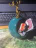 帕美居北欧式烟灰缸轻奢金鹿创意家用客厅杂物桌面个性简约时尚收纳玄关 小绿鹿头 实拍图