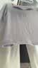 范思蓝恩秋季V领套头百搭长袖针织T恤女秋季2024新款通勤修身针织衫上衣 香芋紫 S 实拍图
