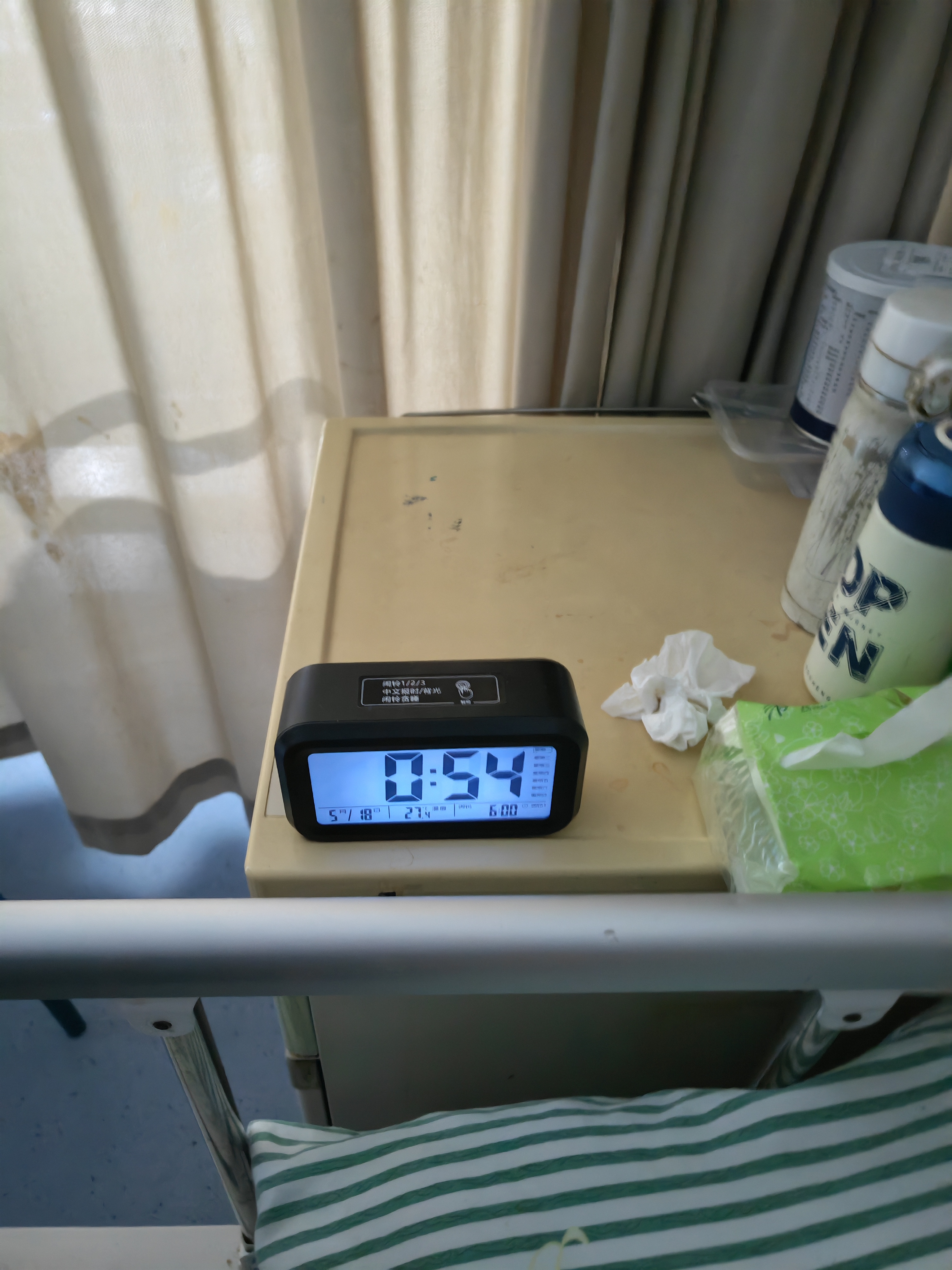 墨斗鱼电子闹钟黑色大屏幕多功能卧室床头钟学生专用起床神器生日礼物 实拍图
