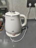 美的（Midea）电热水壶钛材质自动断电外塑内钢艺术家1.8L大容量泡茶家用一键保温 恒温母亲节礼物MK-SH60a-Q 实拍图
