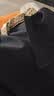 GXG男装 夏时尚撞色纯棉男士翻领Polo衫短袖 黑色1 175/L 实拍图