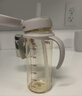贝亲（Pigeon）自然离乳PPSU重力球吸管奶瓶双把手330ml12月+(附带奶嘴12月*2支) 实拍图