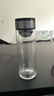 【京东物流配送】高硼硅双层玻璃杯大容量泡茶杯水杯子茶水分离杯 【双层加厚】茶杯350ml1只 实拍图