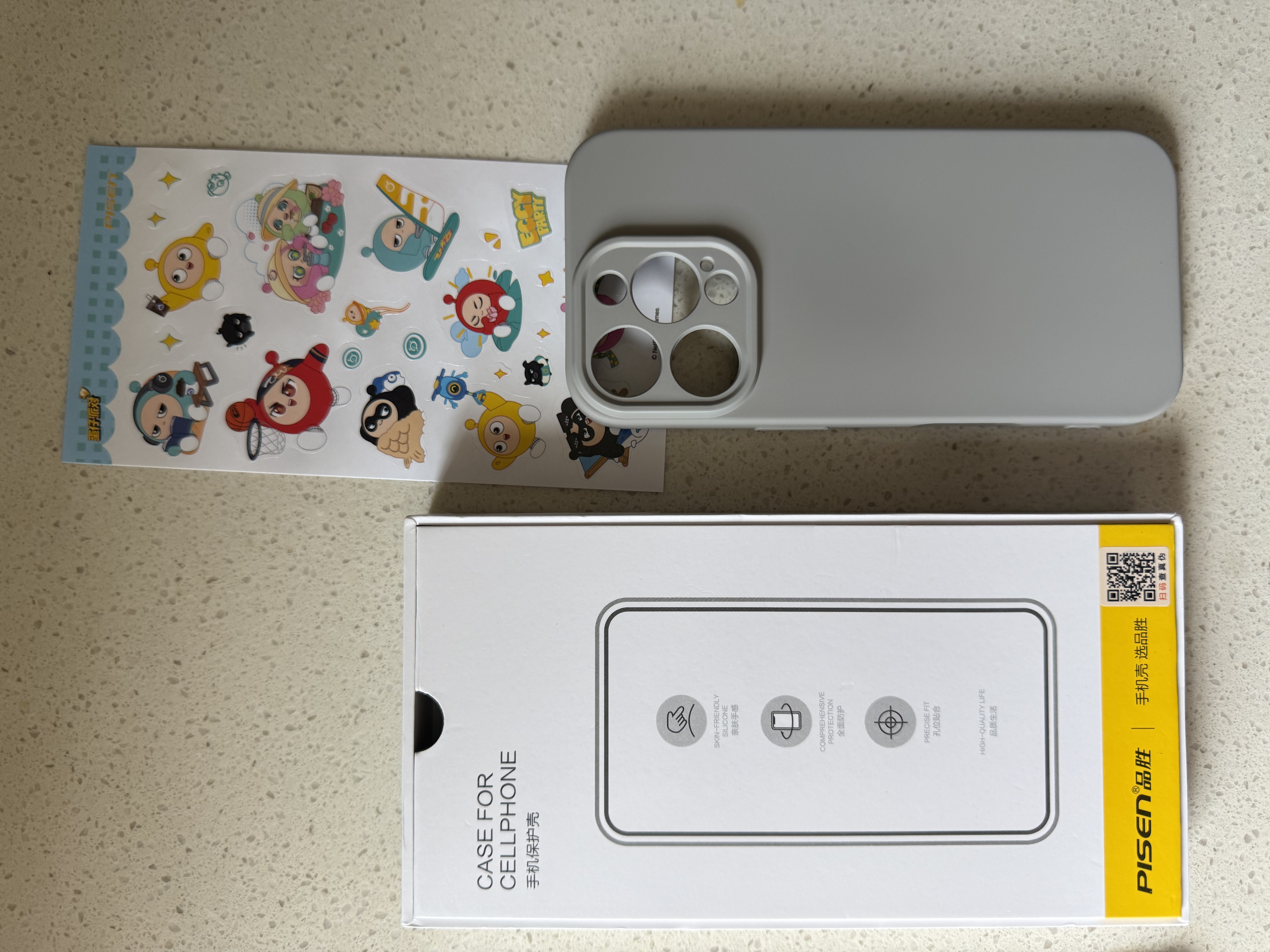 品胜 适用苹果16Pro手机壳 iPhone16Pro柔性液态壳全包防摔抗指纹亲肤男女款超薄保护套软壳 钛灰色 实拍图