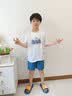 史努比男童牛仔短裤纯棉裤子儿童夏季新款舒适男孩夏天休闲五分裤童装 浅蓝 板仔努比X 110 实拍图