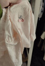 G.duck小黄鸭夏季新生儿婴儿长袖空调服套装纯棉01-2岁宝宝夏装睡衣两件 菠萝镂空粉色 90 晒单实拍图