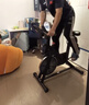 汗马 【智能游戏APP】动感单车家用运动器材健身车室内脚踏自行车 【店长推荐】蓝牙游戏+加粗车架 实拍图