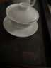 景德镇（jdz）陶瓷茶具白瓷三才盖碗家用办公泡茶杯中式简约纯色茶碗礼物初见 实拍图