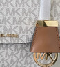 MICHAEL KORS 迈克高仕 【618狂欢】MK Ava 超小号迷你皮质手提包斜挎包女包 香草白 / 棕色 149 迷你 实拍图